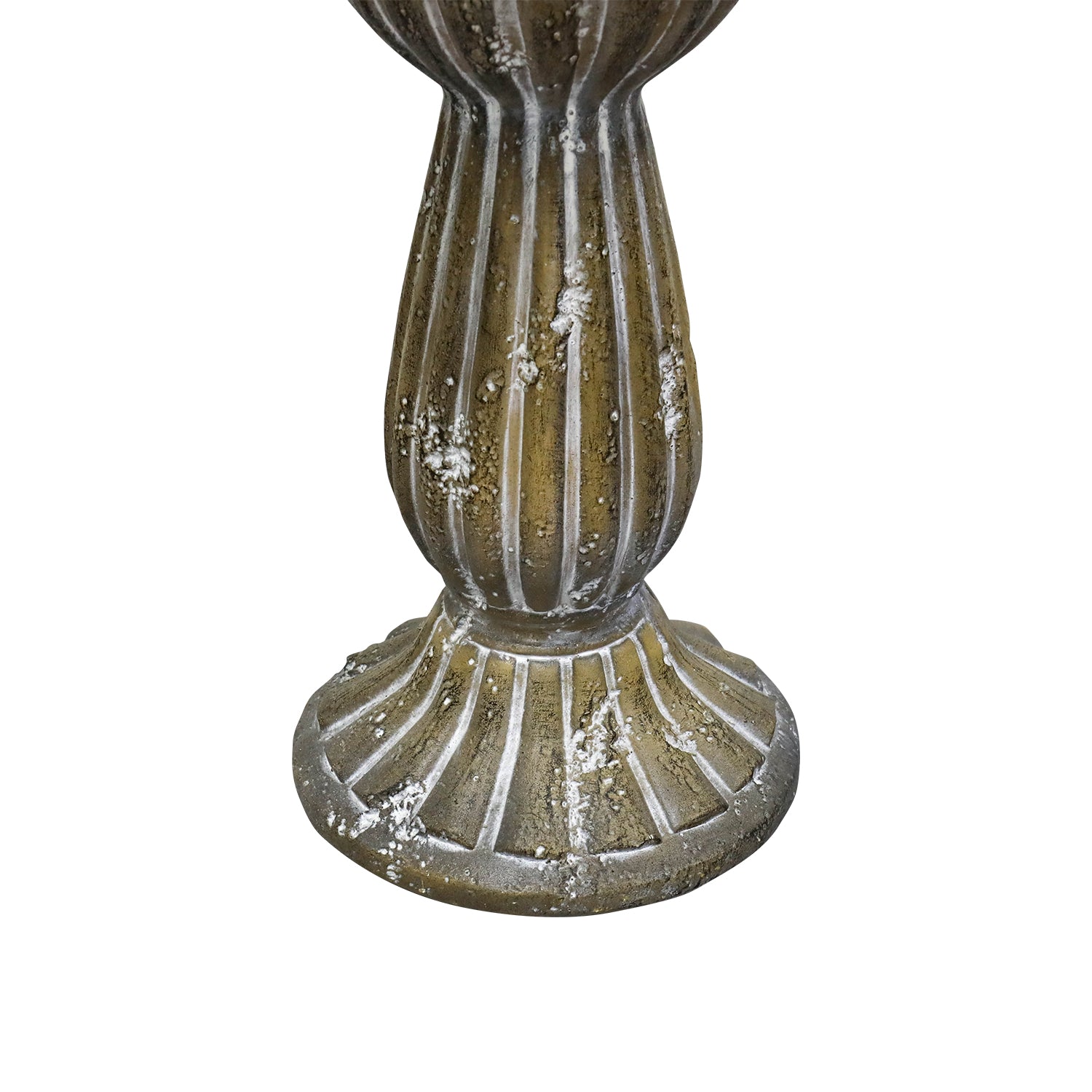 18.1" H Antique-Style Birdbath for Freestanding Distressed for Patio, Yard, and Outdoor Decor