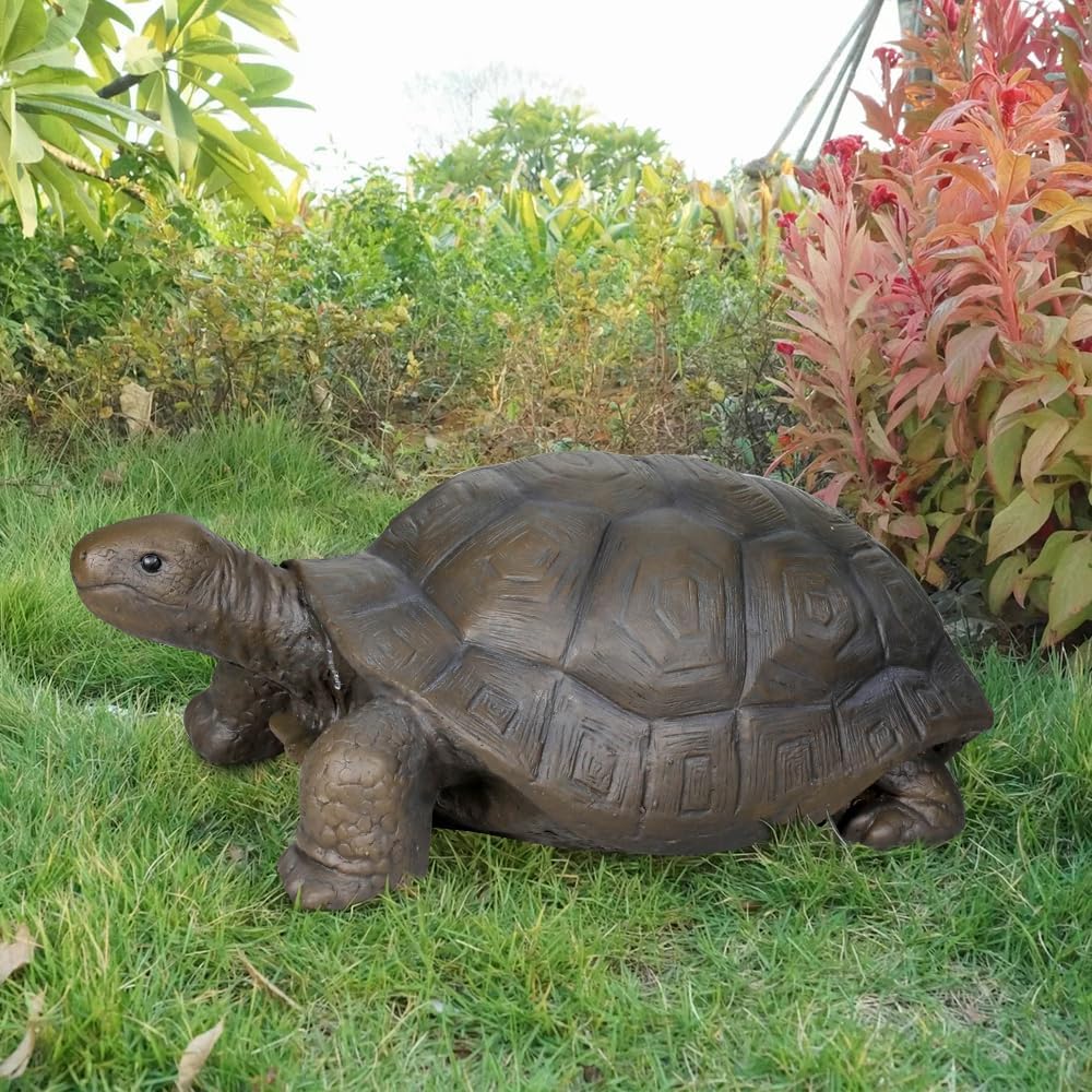 Fiber Concrete Turtles Garden Decoration-29.5"L