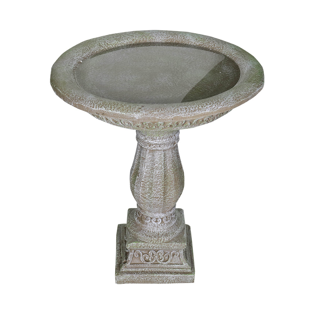 Top View of 17.7 Inch Diameter Antique Bird Bath Basin