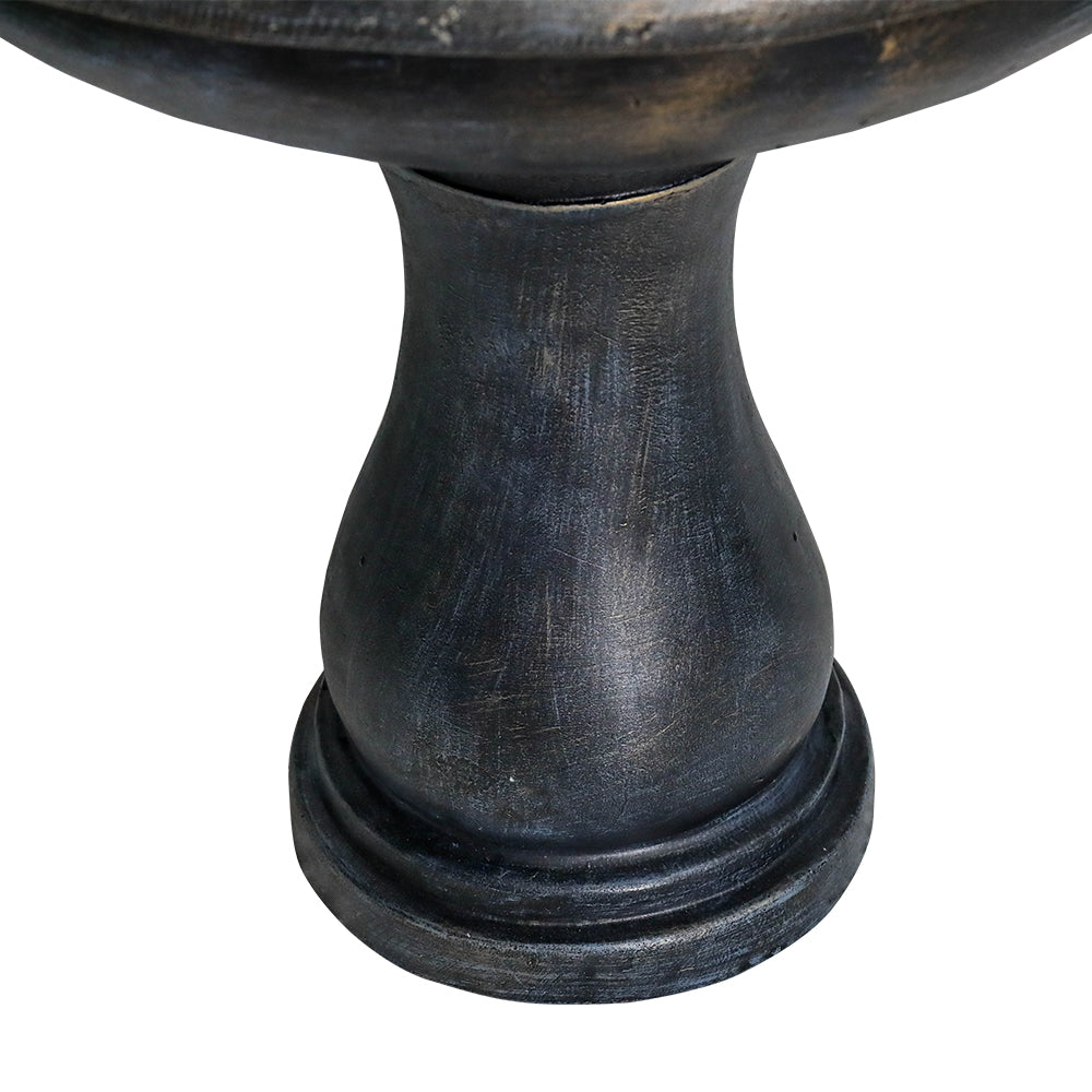 3-Tiered Outdoor Antique Black Garden Fountain-45.2"H