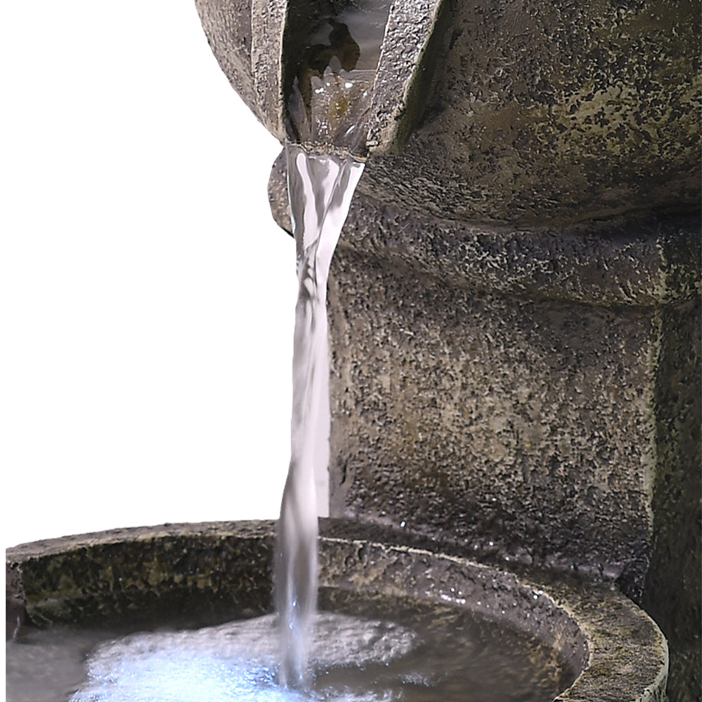 Resin Classical 3 Tier Tabletop Garden Fountain 16 Inch
