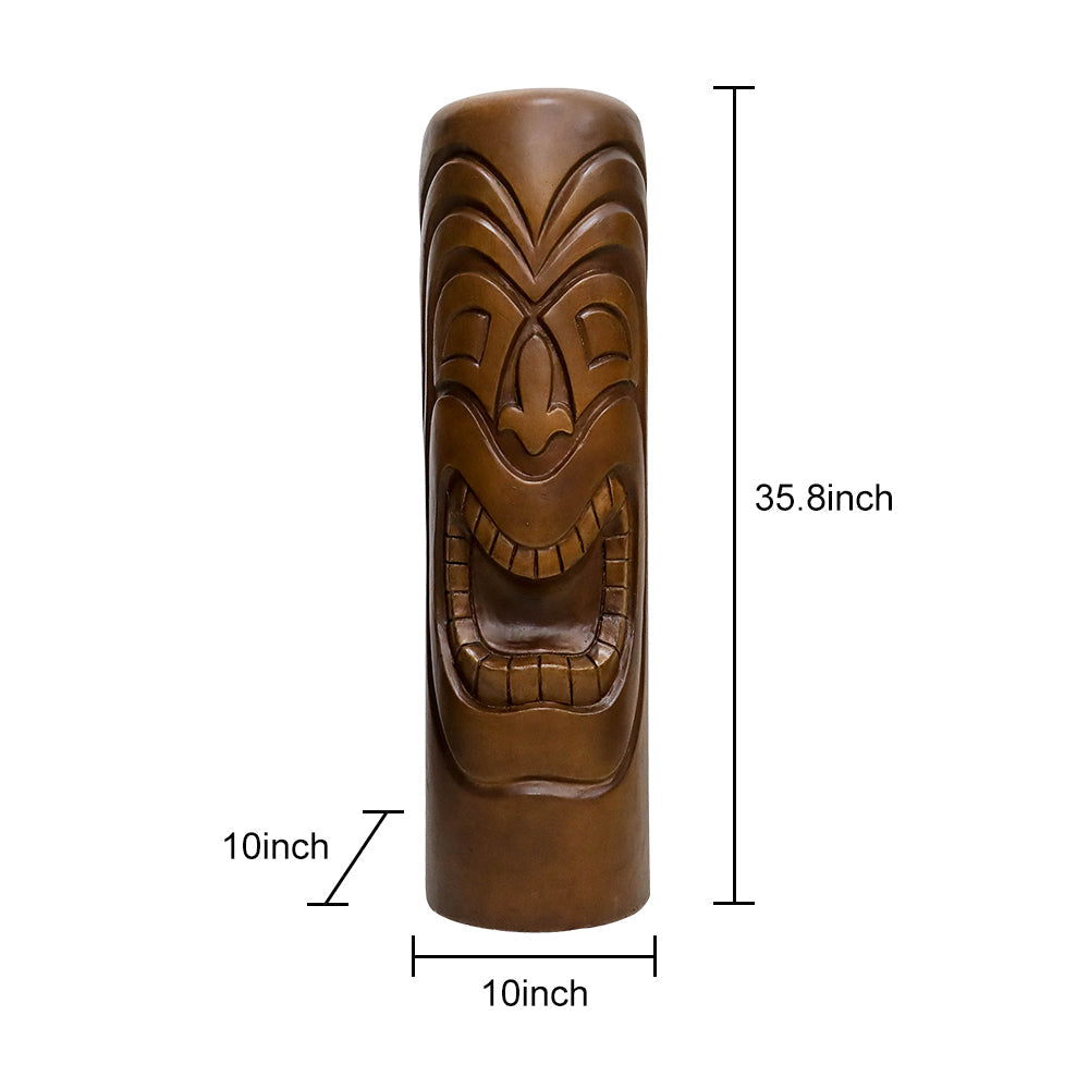 Cement Tiki Totem Garden Statue