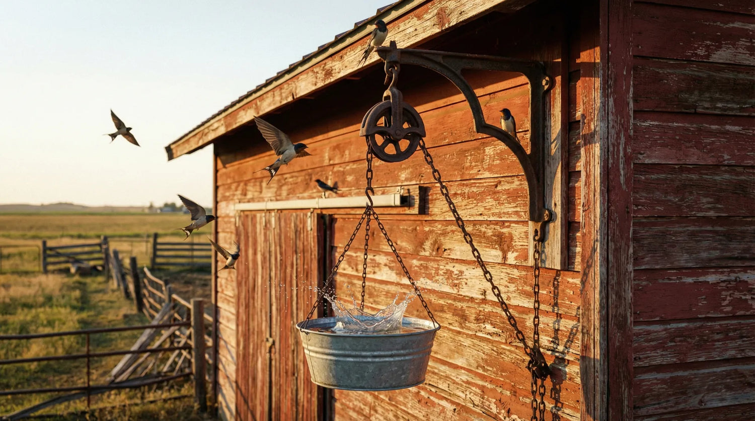 Barn Birdbath Ideas: Rustic Charm & High-Altitude Windproof Design