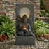 Resin Buddha Wall Panel Outdoor Fountain 28 Inch