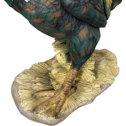 Close-up detail of the rooster&