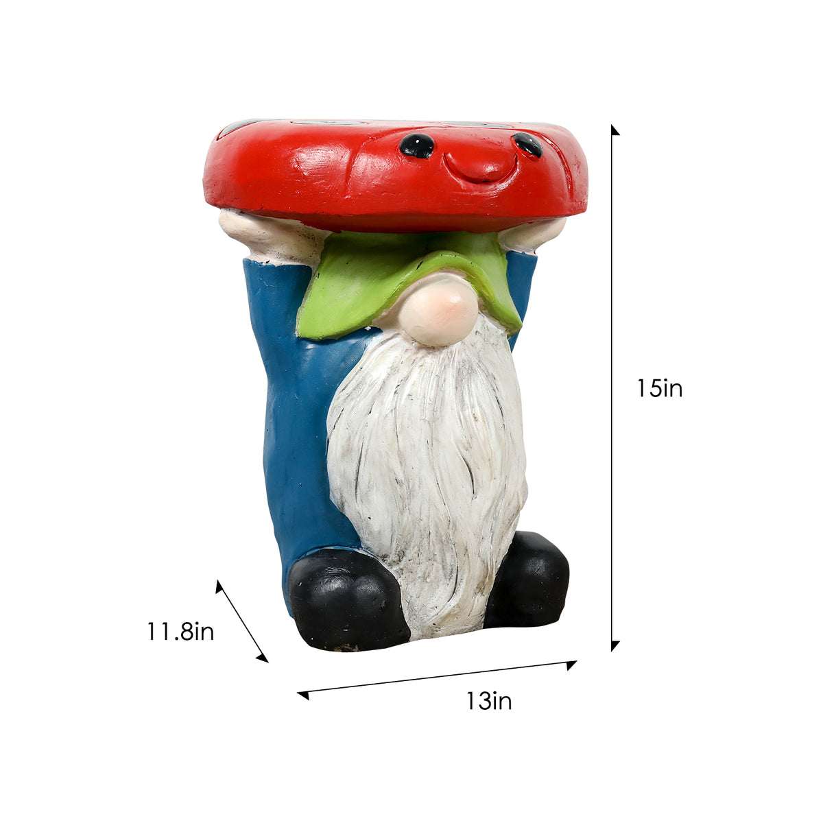 Concrete Garden Stools Gnome Toadstool Seat 15 Inch product view