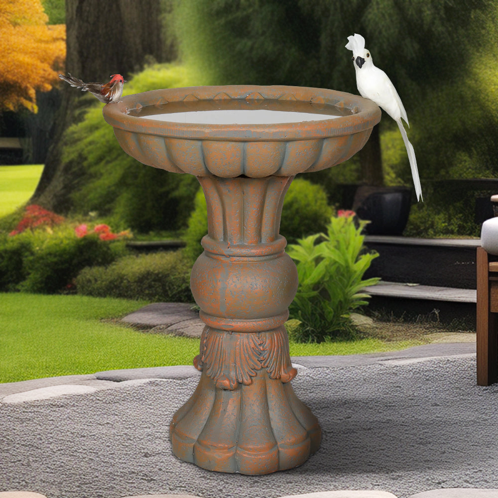 Front View of Classical Architectural Bird Bath Design