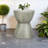 Modern 18.3-inch grey simplicity concrete end table in a minimalist indoor setting.