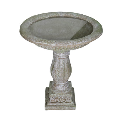 Top View of 17.7 Inch Diameter Antique Bird Bath Basin