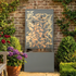 Metal Wall Fountain Outdoor Cut Leaf Panel Backlit