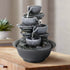 10.6" cascading bowl fountain creating a relaxing vibe on a home office desk