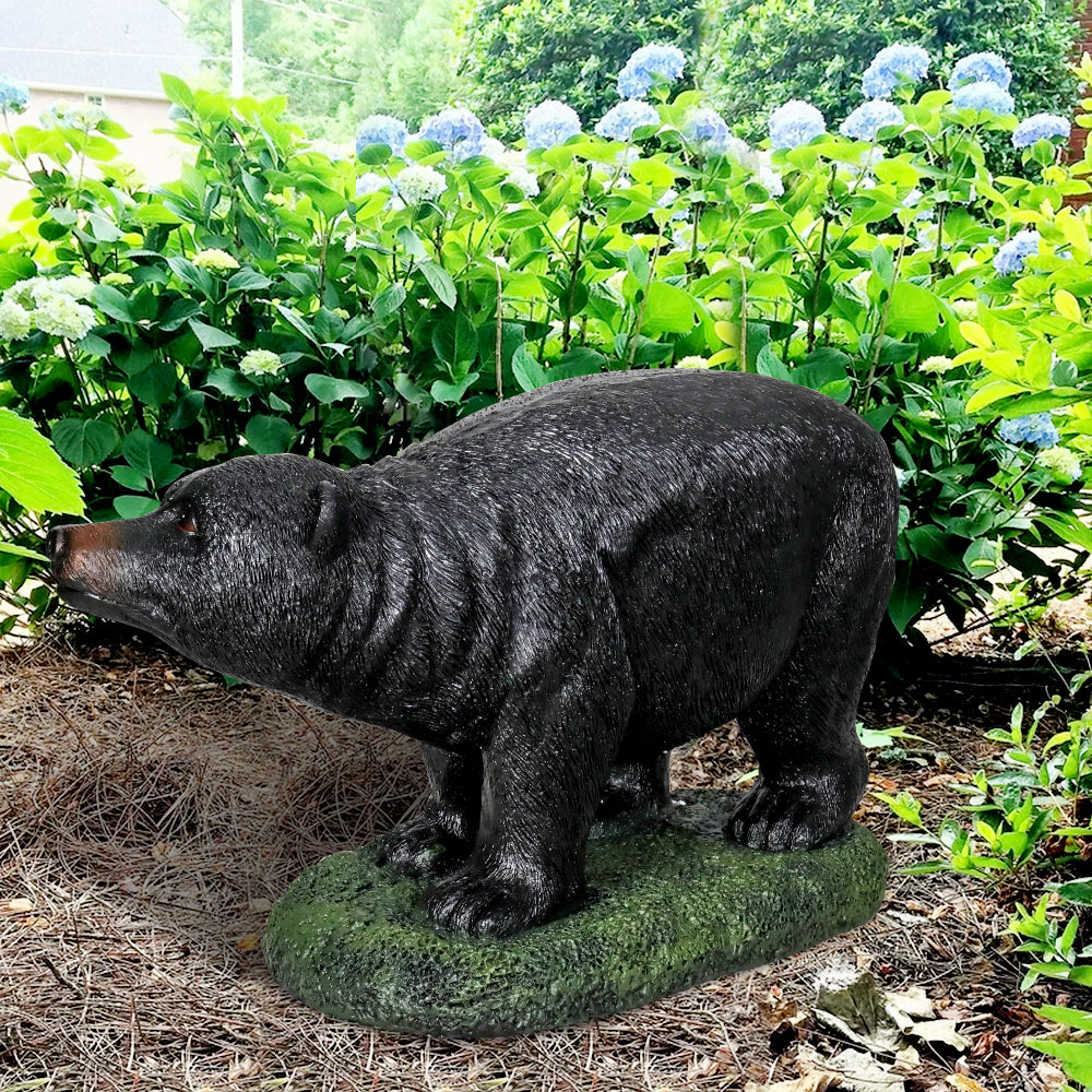 Realistic Black Bear Garden Statue for Outdoor Decoration and Garden,High Detail Resin Sculpture