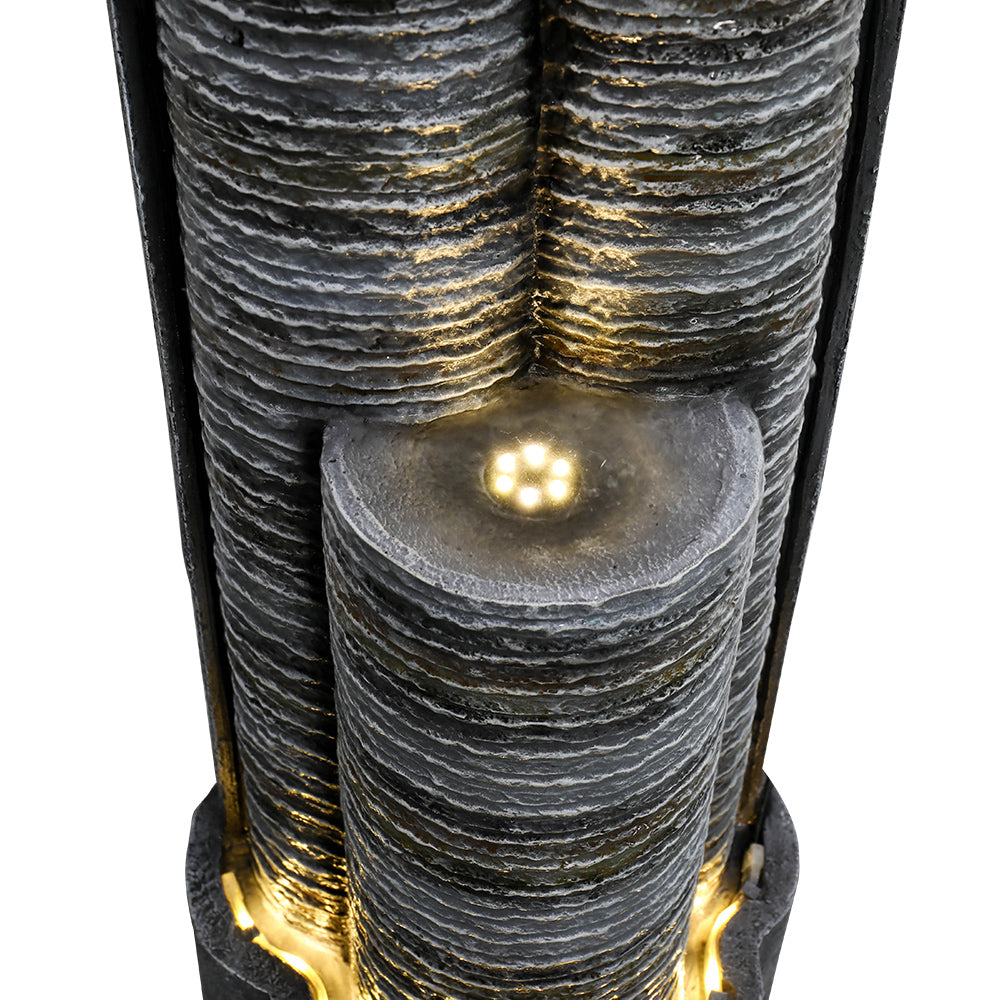 Close-up of Running Water Creating Tranquil Sound-2