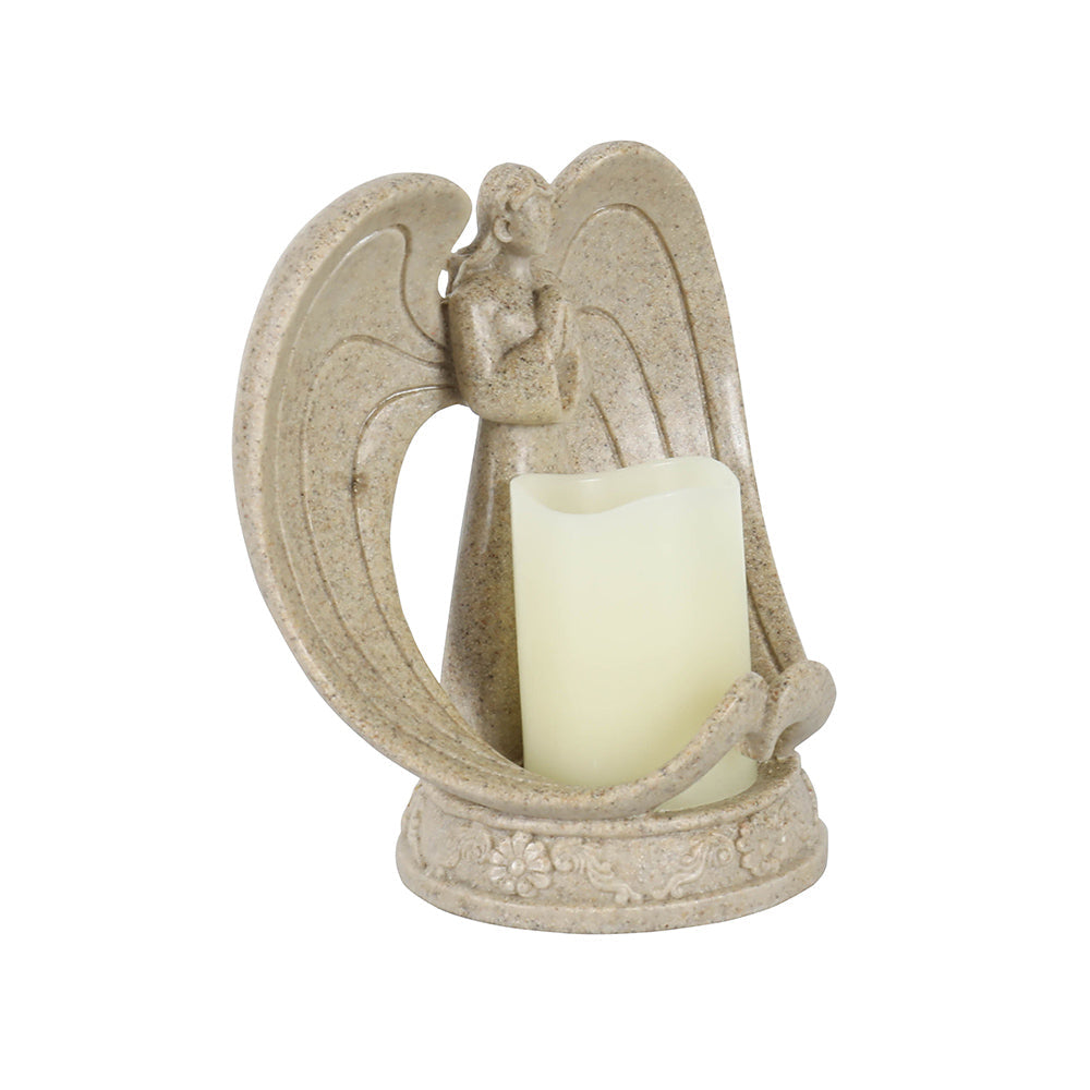 Resin Angel Electronic Candle Holder Decoration